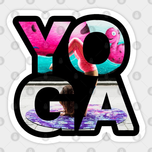 Yoga Sticker by madeinchorley